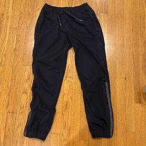 Lululemon Joggers Navy Mesh Snap Ankle, Sz 6